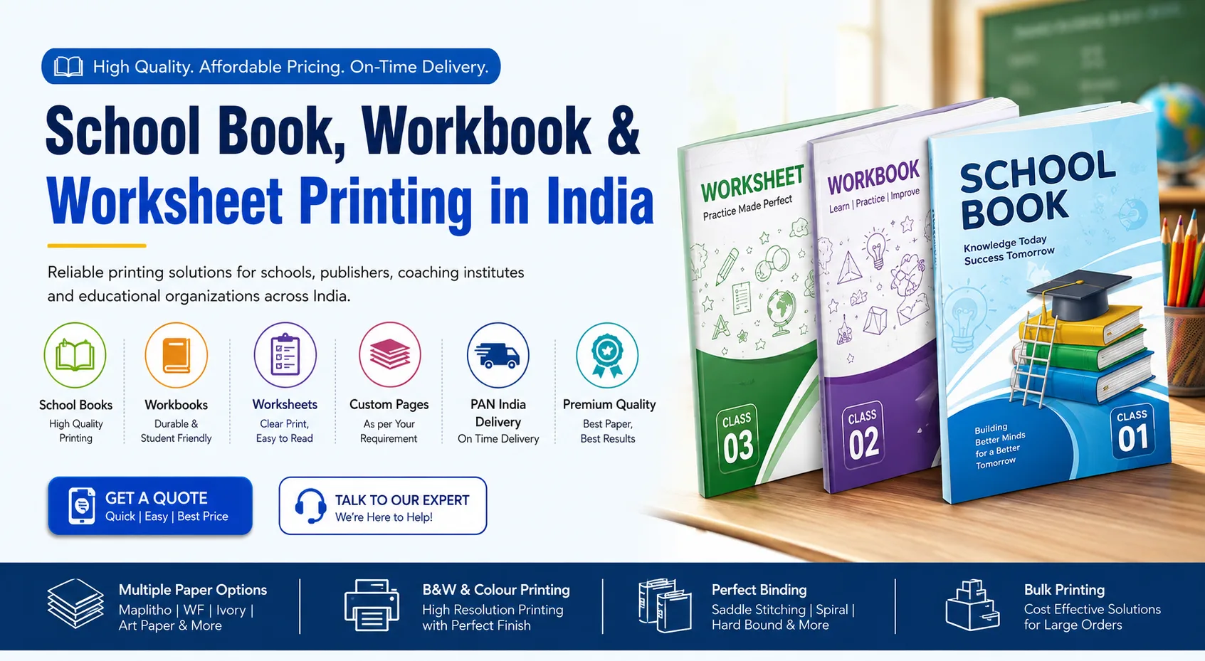 workbook printing service in india